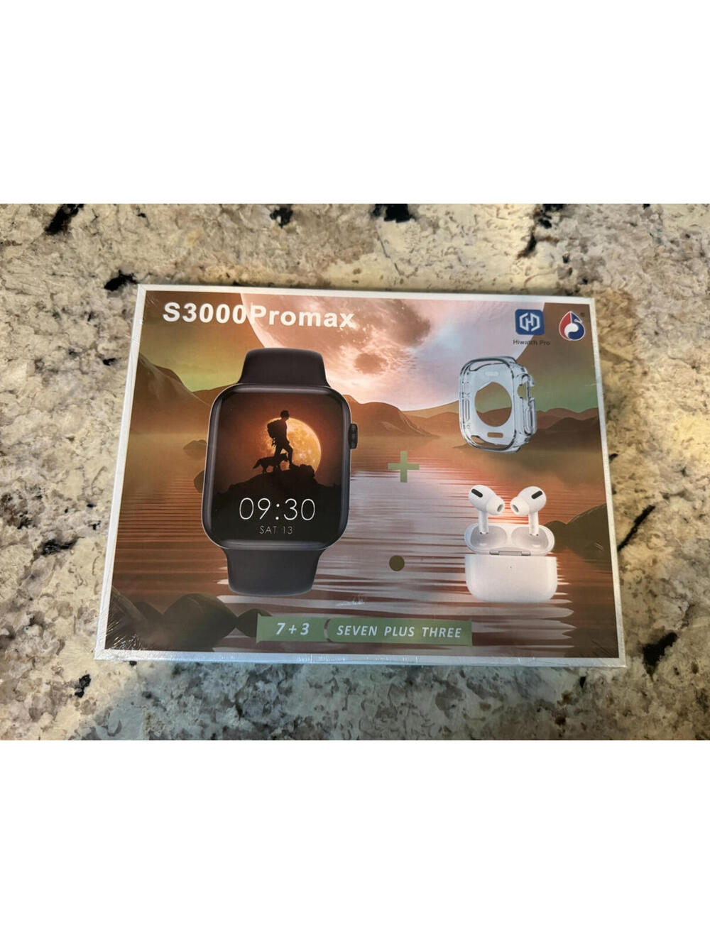 S3000 Pro Max Smart 7+3 Watch Set with Earbuds & Case Bluetooth Fitness Tracker